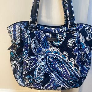 Vera Bradley blue/white tote